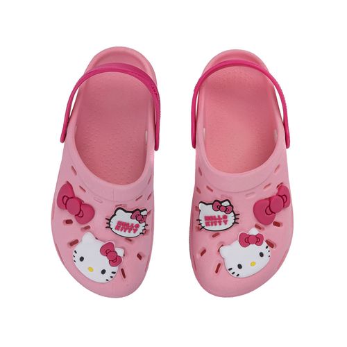Sandália Infantil Grendene Babuche Hello Kitty Rosa Claro