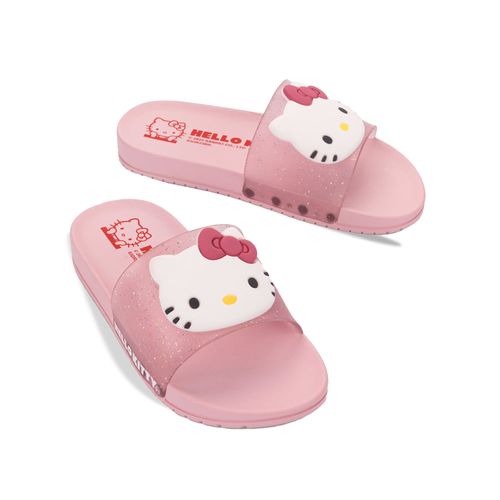 Chinelo Infantil Grendene Slide Hello Kitty Rosa Claro