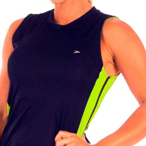 Regata Feminina Poker Lance Dry Active UV50 Marinho