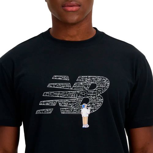 Camiseta Masculina New Balance Chalk Board Preto