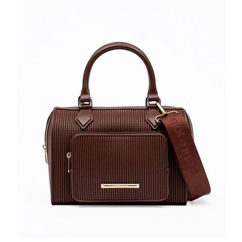 Bolsa Feminina Petite Jolie Lauren Baú Pequena Marrom