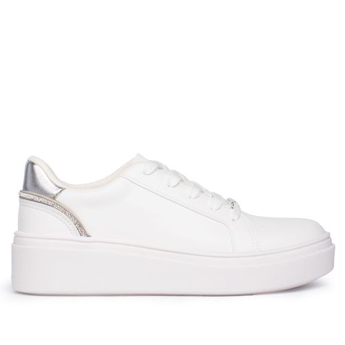 Tênis Feminino Vizzano Pelica Detalhe Prata Branco