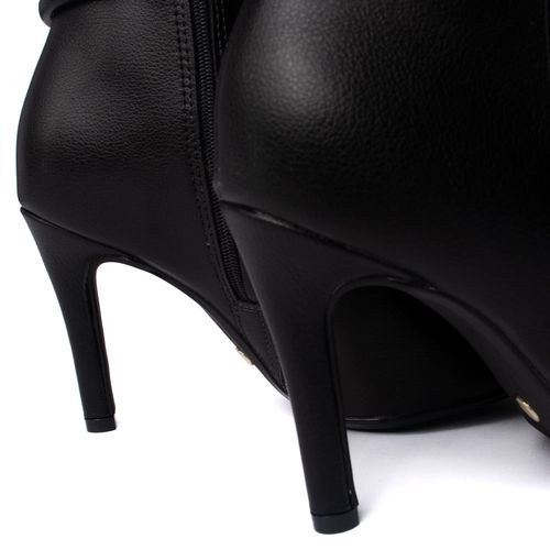 Bota Feminina Vizzano Cano Médio Salto Fino Preto