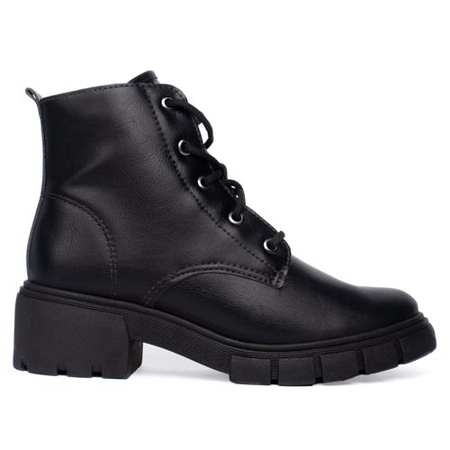 Coturno Feminino Ramarim Napa Cano Baixo Preto