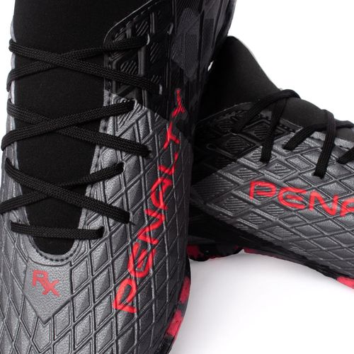 Chuteira Infantil Penalty Futsal RX Locker Conforto Chumbo