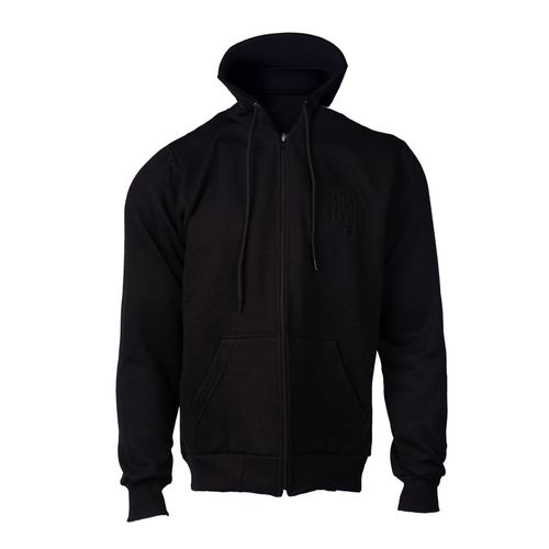 Casaco Masculino Gangster de Moletom Capuz Preto