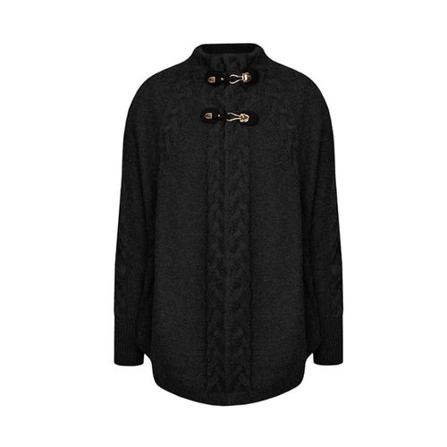 Capa Feminina Biamar Tricot com Fivelas Preto
