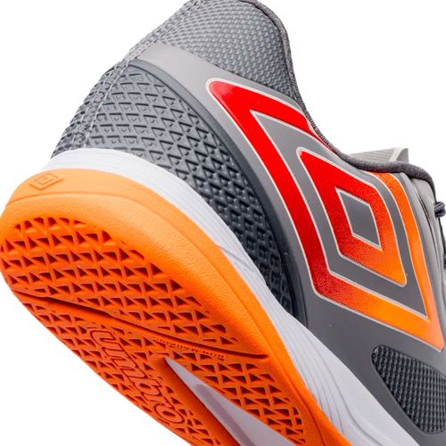 Chuteira Futsal Umbro Pro 5 Bump Club Preto/Laranja