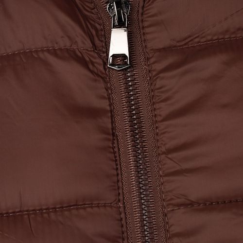 Jaqueta Puffer Feminina Facinelli Capuz Removível Café