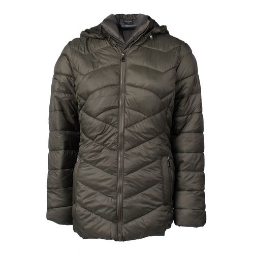 Jaqueta Feminina Facinelli Puffer Capuz Removível Verde