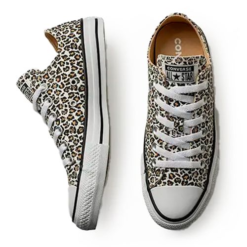 Tênis Feminino Converse Taylor All Star Animal Print Bege
