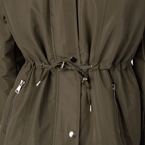 Jaqueta Parka Feminina Facinelli Capuz Removível Verde Militar