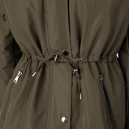 Jaqueta Parka Feminina Facinelli Capuz Removível Verde Militar