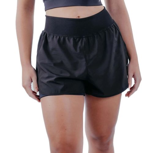 Short Feminino Poker Duplo Runner Sunset Preto