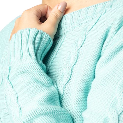 Blusa Feminina Oliveira Malhas Tricot Verde Claro