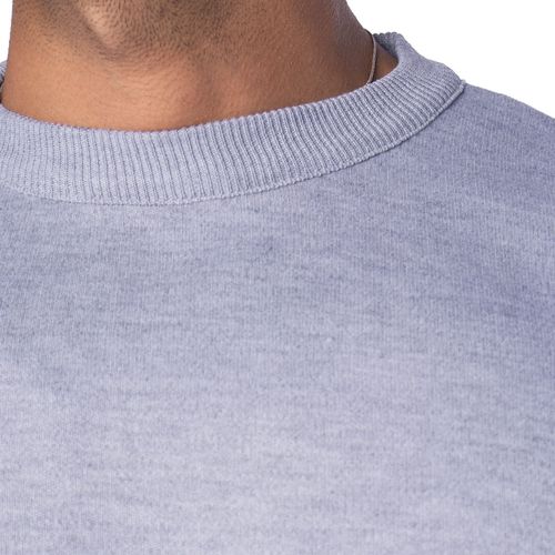Suéter Masculino Sea Surf Tricot Gola Careca Cinza