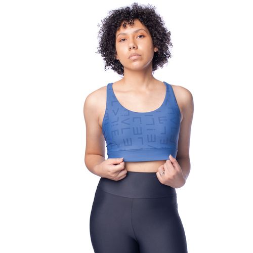 Top Feminino Live Icon Hydefit Fate Azul