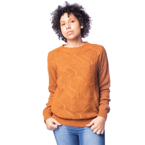Blusa Feminina Oliveira Malhas Tricot Texturas Mostarda