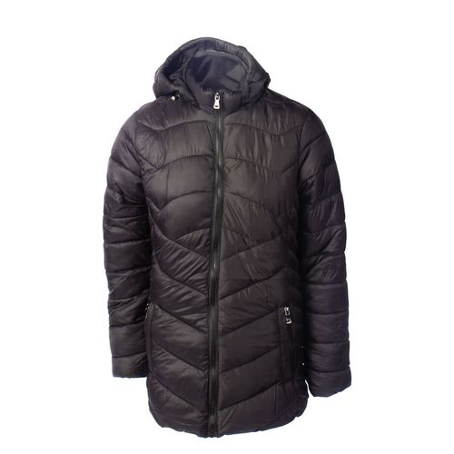 Jaqueta Feminina Facinelli Puffer Capuz Removível Preto
