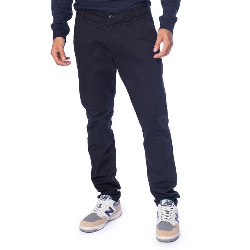 Calça Jeans Masculina HMO Sarja Ajustada Cintura Média Preto