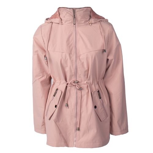 Jaqueta Parka Feminina Facinelli Capuz Removível Rosa