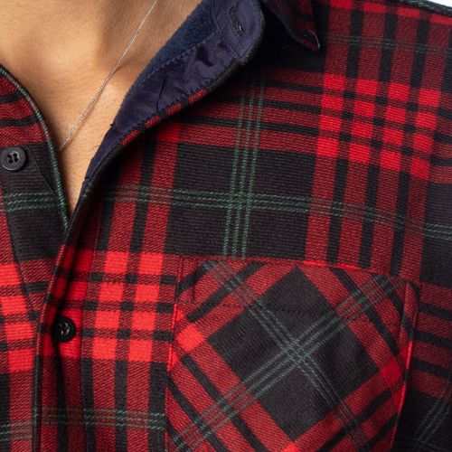 Camisa Masculina Black River Xadrez Vermelho/Preto