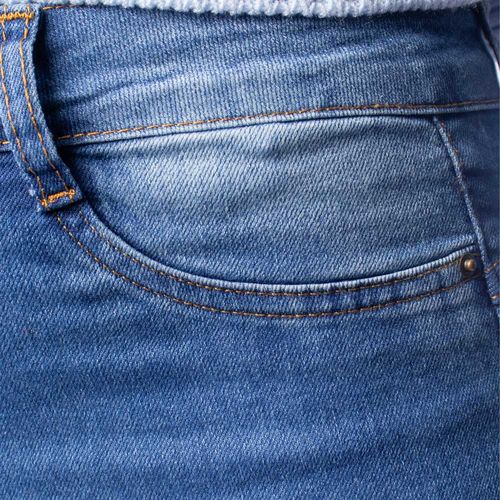 Calça Jeans Feminina Vale de West Cigarrete Cintura Azul