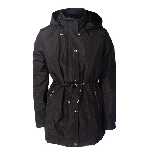 Jaqueta Parka Feminina Facinelli Capuz Removível Preto