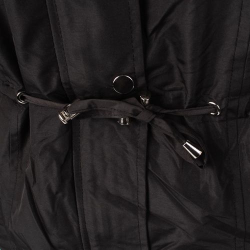 Jaqueta Parka Feminina Facinelli Capuz Removível Preto