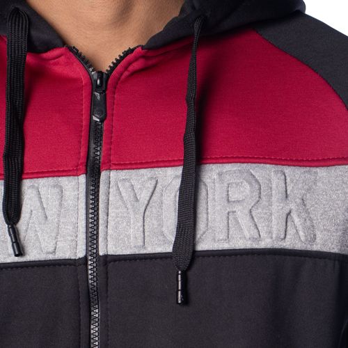 Conjunto Masculino Sea Surf Malha Capuz Preto/Vermelho/Cinza