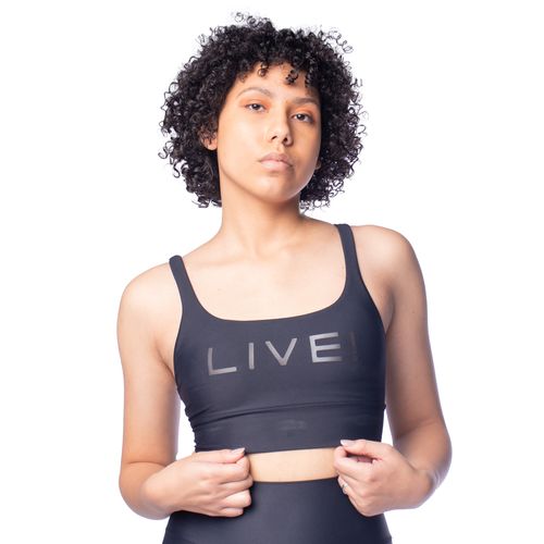 Top Feminino Live Icon Termocromo Preto