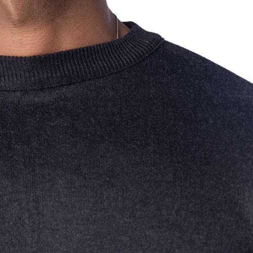 Suéter Masculino Sea Surf Liso Gola Careca Chumbo