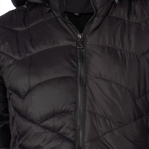 Jaqueta Feminina Facinelli Puffer Capuz Removível Preto