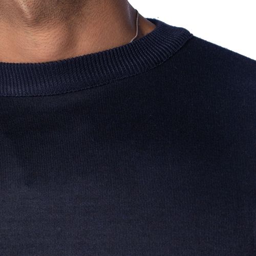Suéter Masculino Sea Surf Liso Gola Careca Marinho