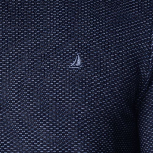 Suéter Masculino John Sailor Texturizado Gola Careca Marinho