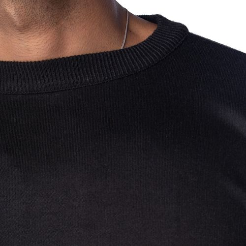Suéter Masculino Sea Surf Liso Gola Careca Preto