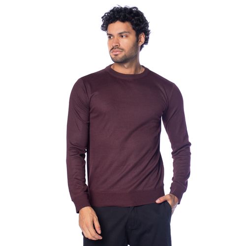 Suéter Masculino Sea Surf Liso Gola Careca Bordo