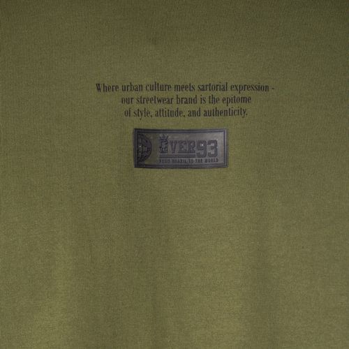 Camiseta Masculina Over Surf Manga Longa Logo Verde