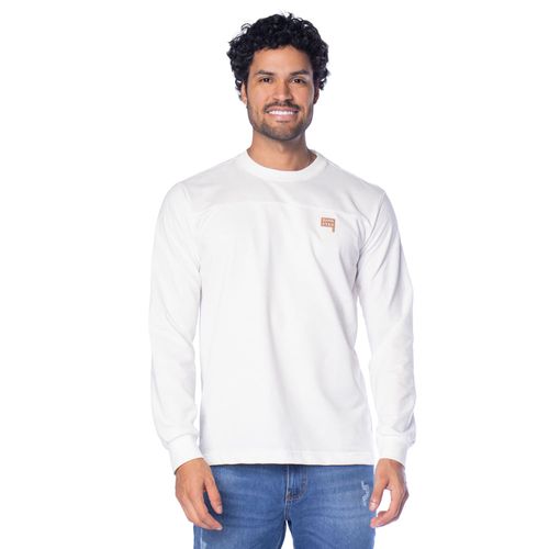 Camiseta Masculina Gangster Estampa Texturizada Branco