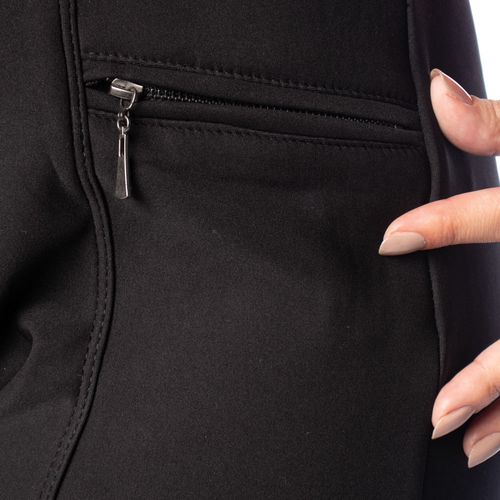 Calça Feminina Facinelli Costura Reta Zíper Frontal Preto