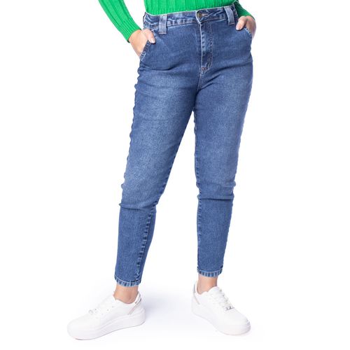 Calça Jeans Feminina Sawary Mom Azul