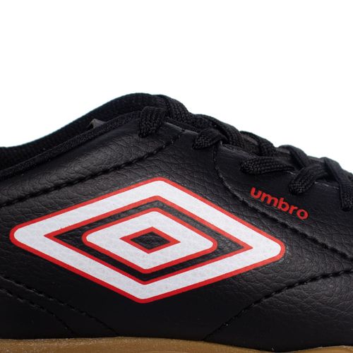 Chuteira Infantil Umbro Fultsal Class Jr. Preto/Vermelho