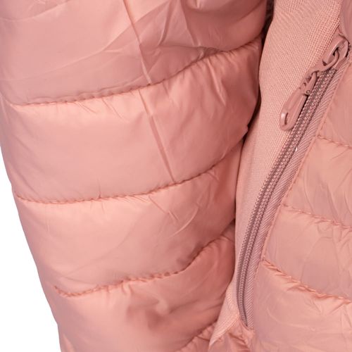 Jaqueta Puffer Feminina Eagle Rose Capuz Removível Rosa
