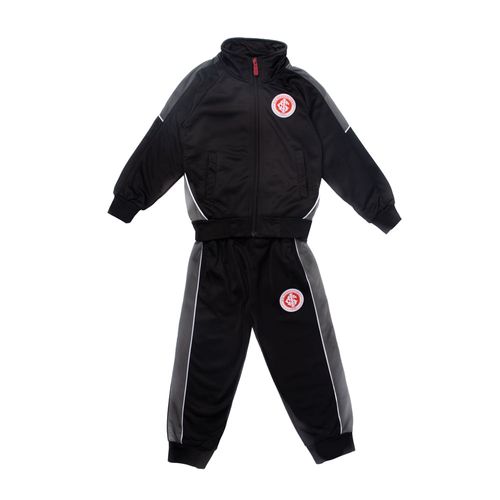 Agasalho Infantil Lotus Inter Trilobal Preto/Chumbo