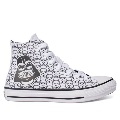 Tênis Feminino Converse All Star Star Wars Darth Vader Branco/Preto