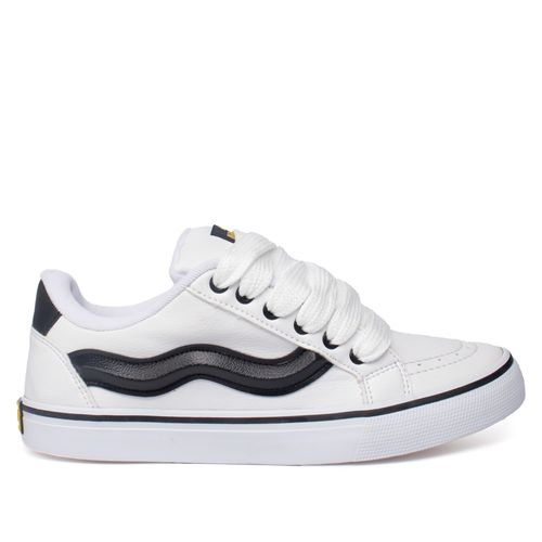 Tênis Unissex Mad Rats Bulky Classic 90 Couro Branco/Preto