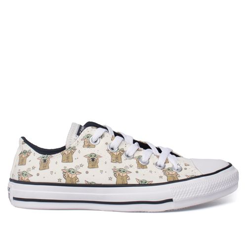 Tênis Feminino Converse All Star Star Wars Baby Yoda Bege