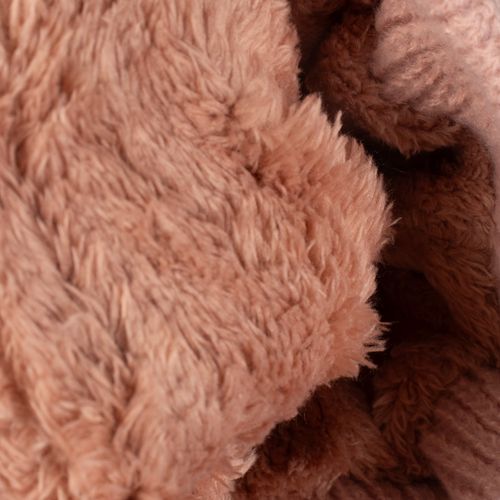 Touca Feminina Tricot Center Pompom Peluciado Rose