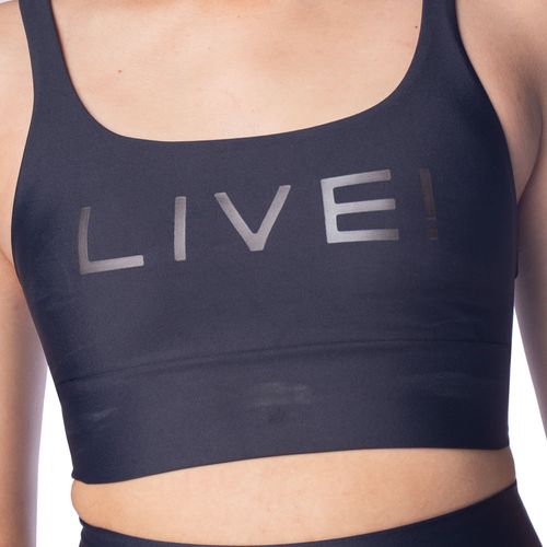 Top Feminino Live Icon Termocromo Preto