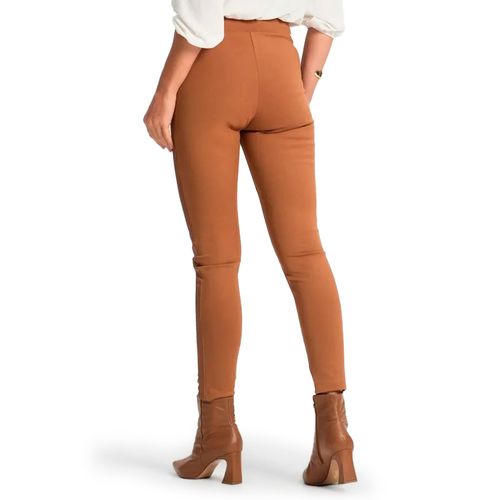 Calça Feminina Rovitex Courino Ponto Roma Caramelo